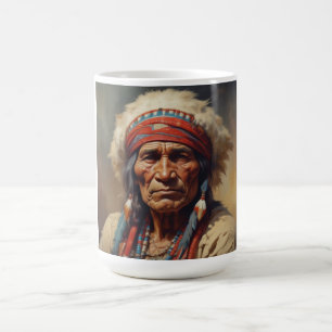 Geronimo Indischer Chefkrieger Portrait Kaffeetasse