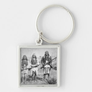 Geronimo und drei seiner Apache-Krieger, 1886 (b Schlüsselanhänger