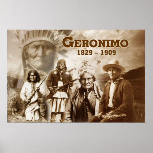 Geronimo vom Chiricahua-Apache Poster