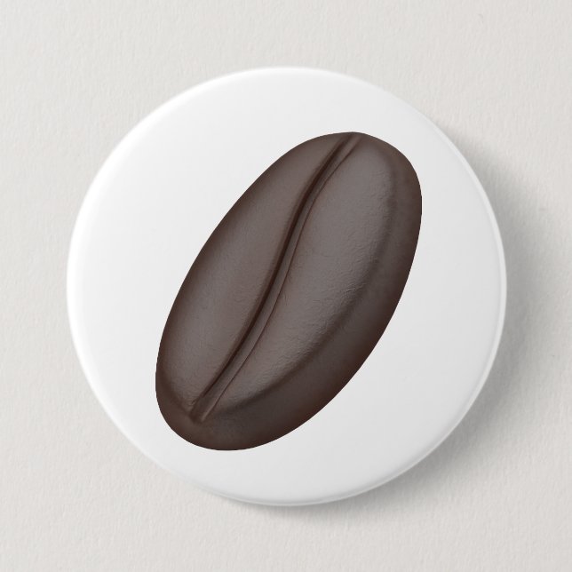 geröstete Arabica-Kaffeebohne Button (Vorderseite)