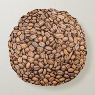 Geröstete Kaffeebohnen: Bio Vollrahmen Rundes Kissen