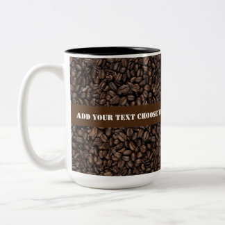 Geröstete Kaffeebohnen Zwei-Tone-Tasse Zweifarbige Tasse