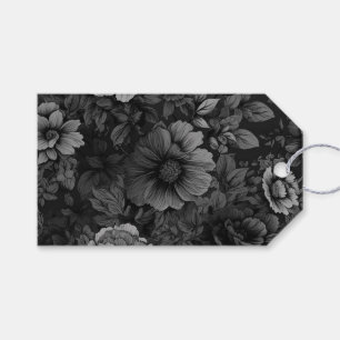 Gerötete Farbtöne von grauer Blüte bis von hinten Geschenkanhänger