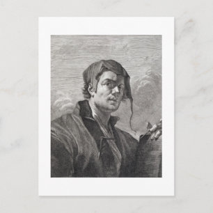 Gerrit van Honthorst (1590-1656), graviert von Cos Postkarte