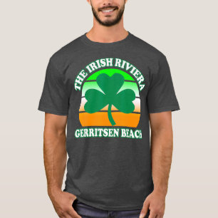 Gerritsen Beach Irish Riviera Funny Kleeblatt T-Shirt
