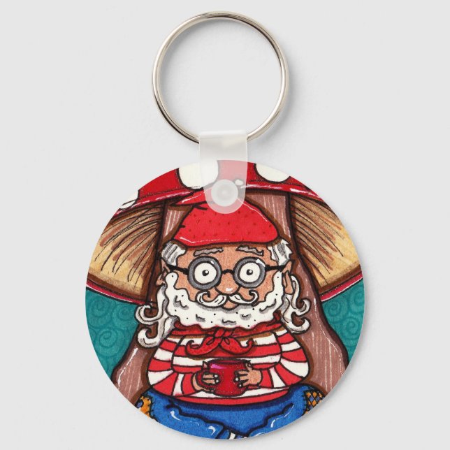 Gerry Garcia Gnome Schlüsselanhänger (Vorderseite)