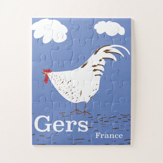 Gers France Vintage Reiseplakat (Vertikal)