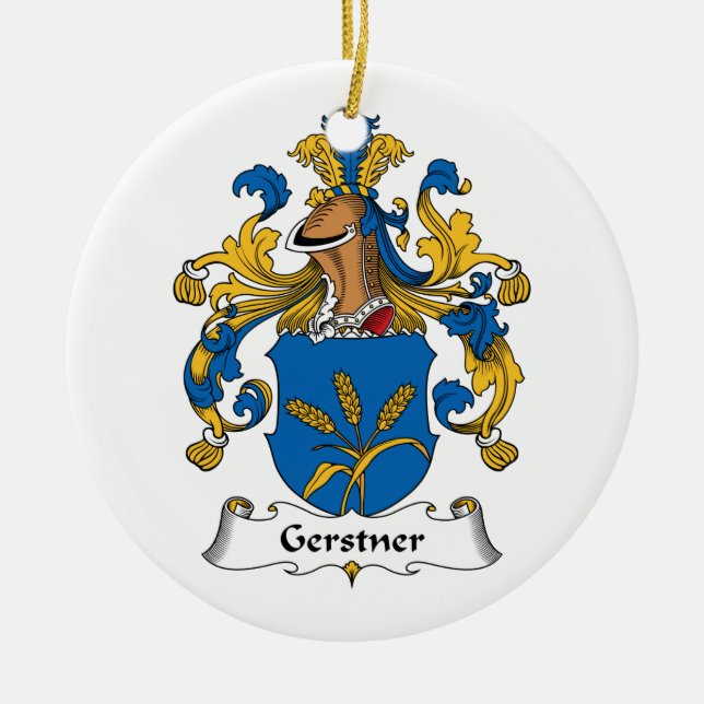 Gerstner Familienwappen Keramik Ornament (Vorne)