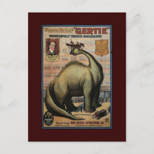 Gertie der Dinosaurier Postkarte