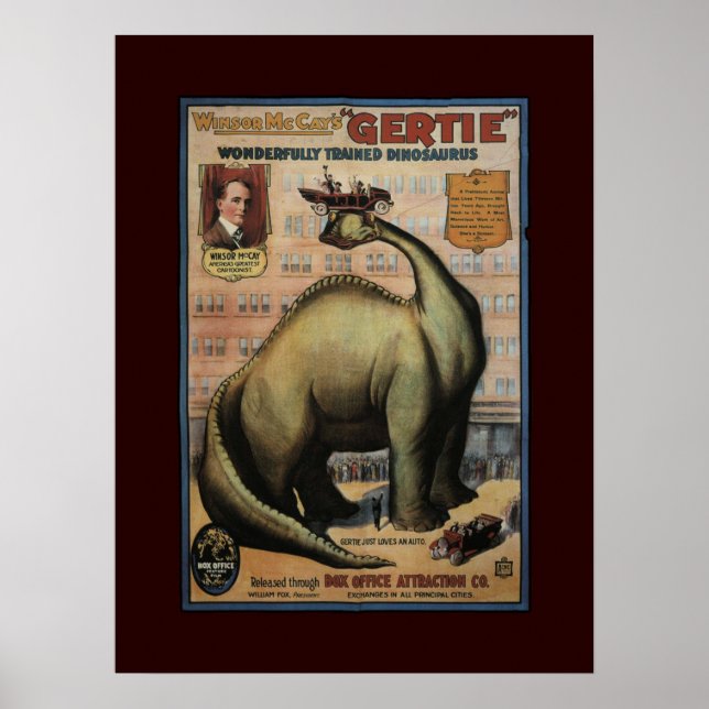Gertie the Dinosaur Poster (Vorne)