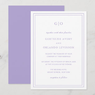 Gertrude Lavender Classic Einladung
