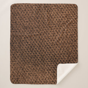 Gerüchte Stoffe: Dunkelbraune Elegance Sherpadecke
