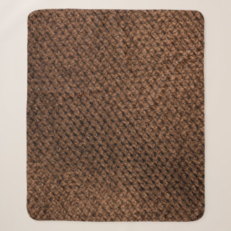 Gerüchte Stoffe: Dunkelbraune Elegance Sherpadecke
