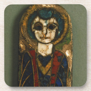 Gerundete Plakette, Christus oder ein Heiliges Untersetzer