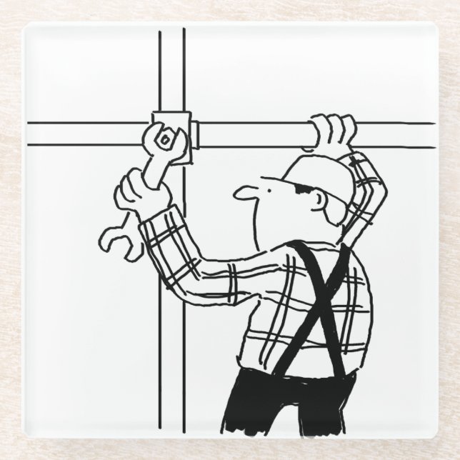 Gerüst Glasuntersetzer (Vorderseite)