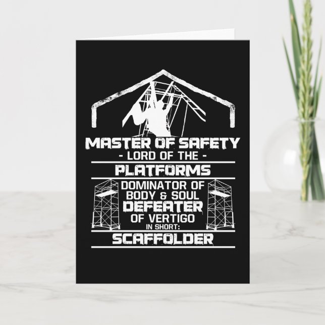 Gerüst Master Safety Lord Platines Karte (Vorderseite)