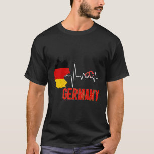 Gery Flag Map Hebeat für Ger Pride T-Shirt