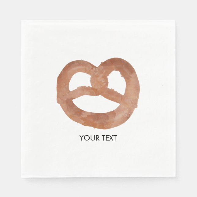 Gesalzener, stumpfer, benutzerdefinierter Text Serviette (Vorderseite)