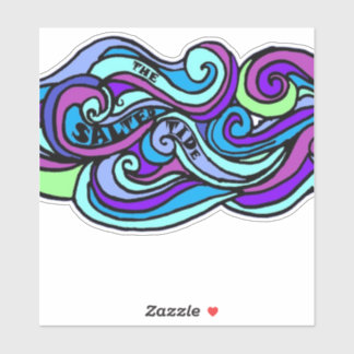 Gesalzenes Tide, maßgeschneidert Vinyl Sticker