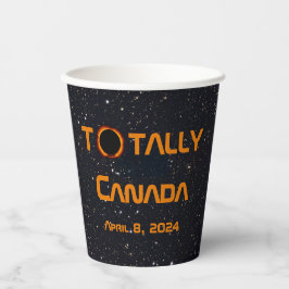 Gesamt Kanada 2024 Solar Eclipse Pappbecher