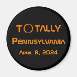 Gesamt Pennsylvania 2024 Solar Eclipse Magnet