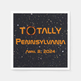 Gesamt Pennsylvania 2024 Solar Eclipse Serviette