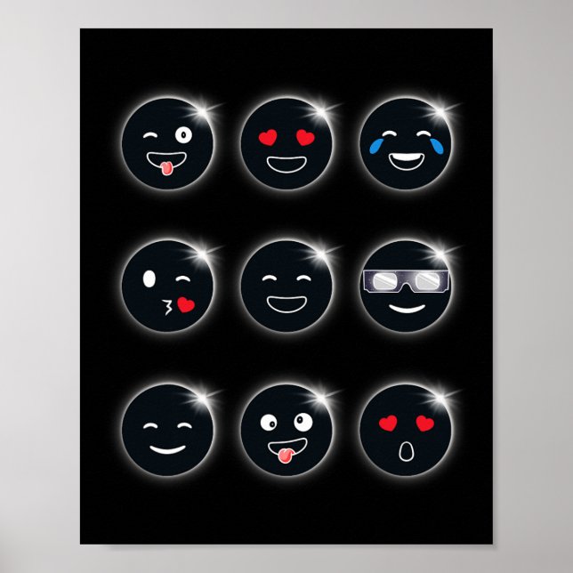 Gesamt Solar Eclipse 04.08.2024 Albern Faces Fun B Poster (Vorne)