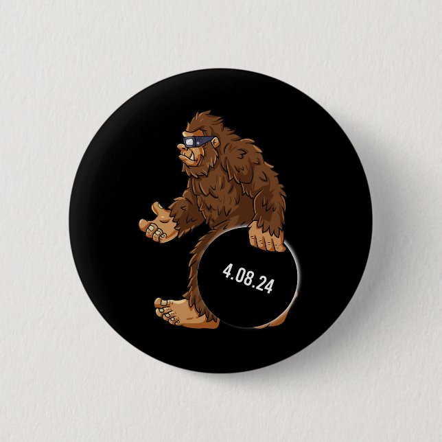 Gesamt Solar Eclipse 04.08.2024 Bigfoot Fun Boys G Button (Vorderseite)