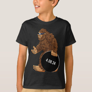 Gesamt Solar Eclipse 04.08.2024 Bigfoot Fun Boys G T-Shirt