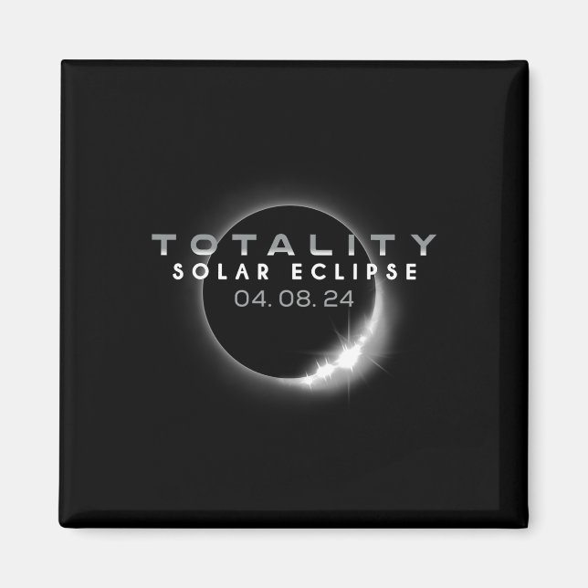 Gesamt Solar Eclipse 04.08.2024 Totalität 1 Magnet (Vorne)
