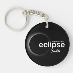 Gesamt Solar Eclipse 2017 - Iowa Schlüsselanhänger