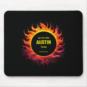 Gesamt Solar Eclipse 2024 Austin Texas Mousepad