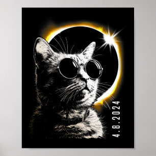 Gesamt Solar Eclipse 2024 Brillen April 8 Männer F Poster