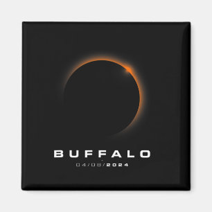 Gesamt Solar Eclipse 2024 - Buffalo Solar Eclipse Magnet