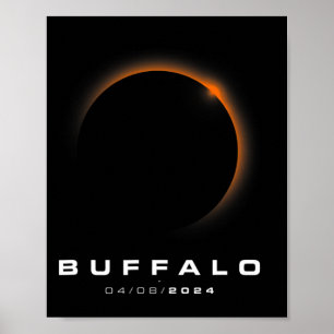 Gesamt Solar Eclipse 2024 - Buffalo Solar Eclipse Poster