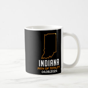 Gesamt Solar Eclipse 2024 Indiana April 8 Amerika Kaffeetasse