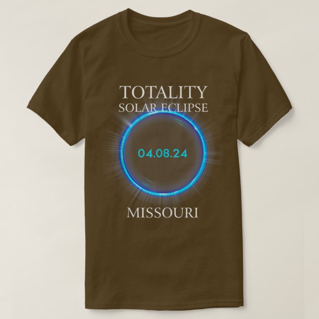 Gesamt Solar Eclipse 2024 Missouri 040824 T-Shirt (Design vorne)