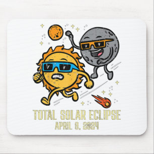 Gesamt Solar-Eclipse 2024 Niedliche Solar-Eclipse- Mousepad