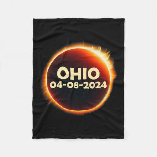 Gesamt Solar Eclipse 2024 Ohio Fleecedecke