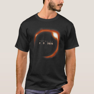 Gesamt Solar Eclipse 2024 Totality USA Frühjahr Ap T-Shirt