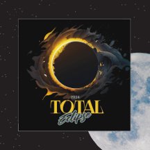 Gesamt Solar Eclipse 8. April 2024 Kosmisches Schw