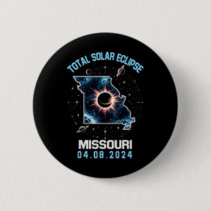 Gesamt Solar Eclipse 8. April 2024 Missouri Totali Button