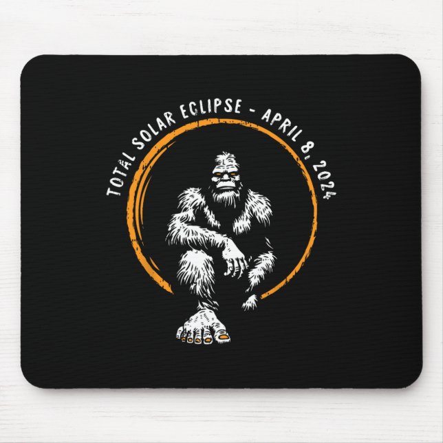 Gesamt Solar Eclipse 8. April 2024 Totalität Mousepad (Vorne)