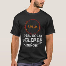 Gesamt Solar Eclipse 8. April 2024 Vermont Totalit
