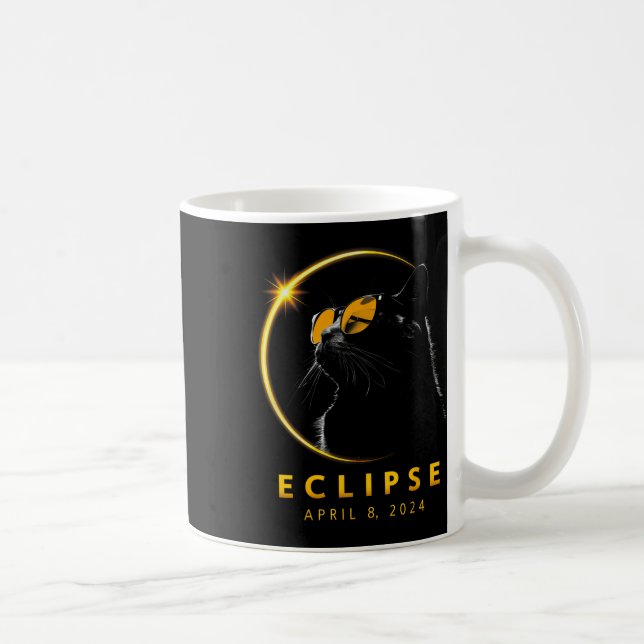 Gesamt Solar Eclipse April 08 2024 Totality Funny  Kaffeetasse (Rechts)