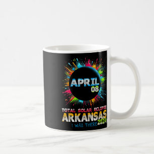 Gesamt Solar Eclipse Arkansas 2024 Farbiges Totali Kaffeetasse