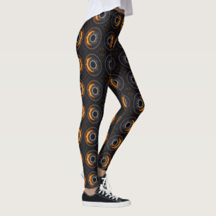 Gesamt Solar Eclipse Custom Boho Leggings