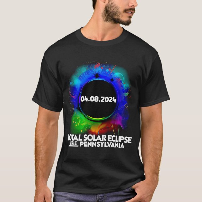 Gesamt Solar Eclipse ERIE PENNSYLVANIA April 8 202 T-Shirt (Vorderseite)