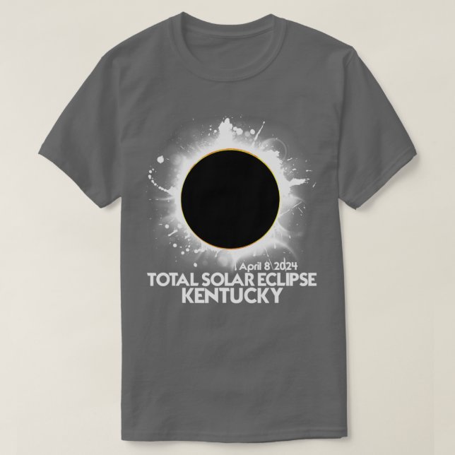 Gesamt Solar Eclipse Kentucky 2024 Totalität T-Shirt (Design vorne)
