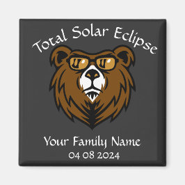 Gesamt-Solar-Eclipse personalisieren Magnet